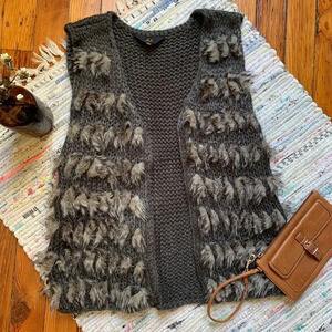Jack Faux Fur Knit Vest
